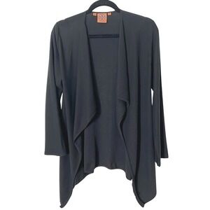 Tory Burch Wrap Cardigan Black 100% Cotton XS